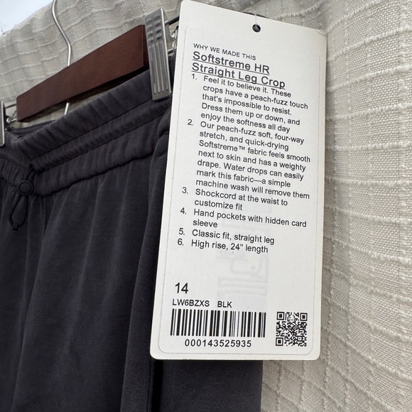 NWT Lululemon Softstreme Straight Leg HR Cropped Pant - Picture 6 of 9